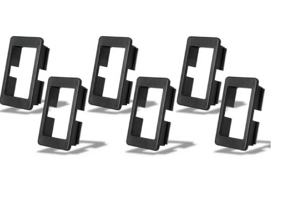  240-RZ6-RSA6 / 2025-2026 Polaris RZR Pro Series Snap-In Rocker-Switch Carling Adapter - 6pk